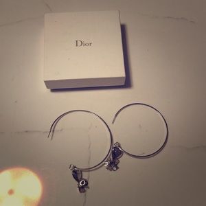Dior hoop earrings